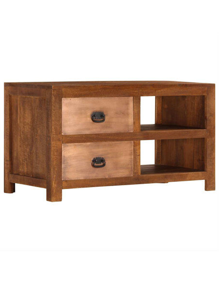 Table Basse Bohème avec Rangement Bois de manguier Table Basse Bohème avec Rangement Bois de manguier