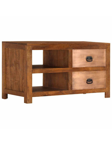 Table Basse Bohème avec Rangement Bois de manguier Table Basse Bohème avec Rangement Bois de manguier