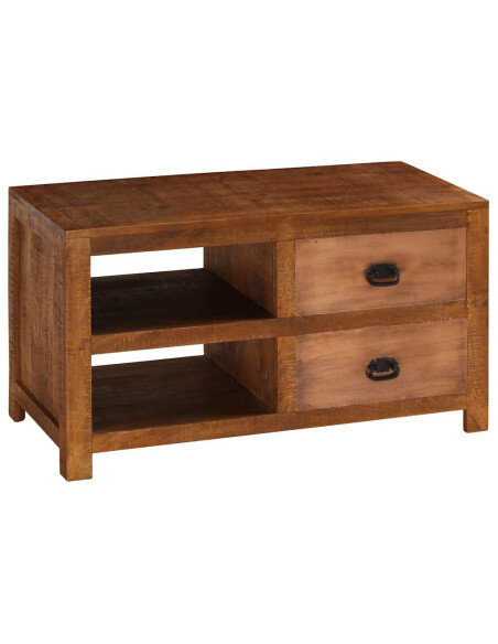 Table Basse Bohème avec Rangement Bois de manguier Table Basse Bohème avec Rangement Bois de manguier