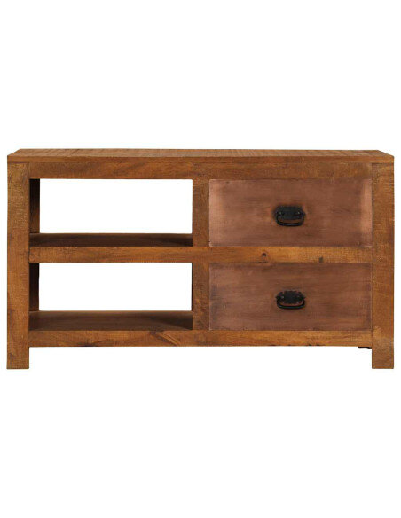 Table Basse Bohème avec Rangement Bois de manguier Table Basse Bohème avec Rangement Bois de manguier