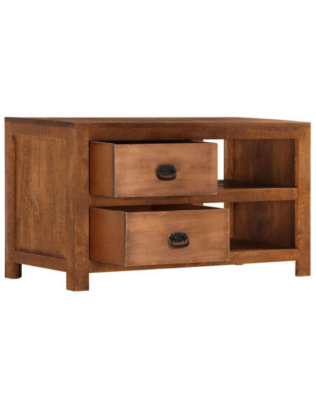 Table Basse Bohème avec Rangement Bois de manguier Table Basse Bohème avec Rangement Bois de manguier