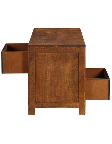 Table Basse Bohème avec Rangement Bois de manguier Table Basse Bohème avec Rangement Bois de manguier