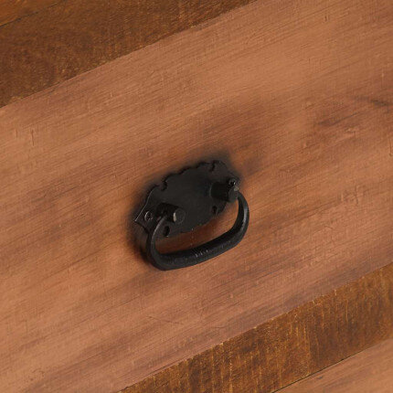 Table Basse Bohème avec Rangement Bois de manguier