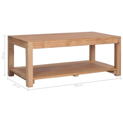 Table Basse Rectangle Bohème Bois massif
