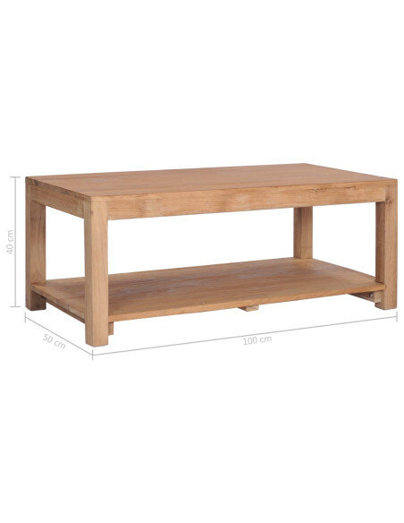 Table Basse Rectangle Bohème Bois massif  Table Basse Rectangle Bohème Bois massif