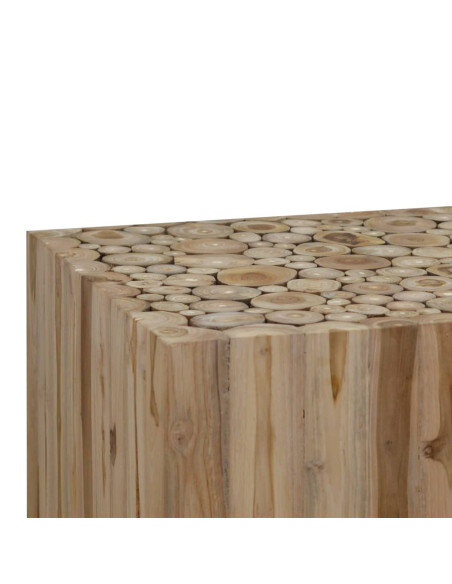 Table Basse Carrée Bois - Bohème Naturel Table Basse Carrée Bois - Bohème Naturel