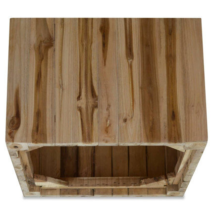 Table Basse Carrée Bois - Bohème Naturel
