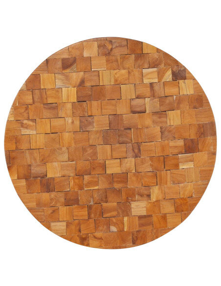 Table Basse Ronde en Bois - Bohème Table Basse Ronde en Bois - Bohème