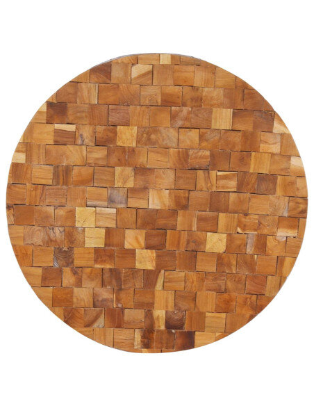 Table Basse Ronde en Bois - Bohème Table Basse Ronde en Bois - Bohème