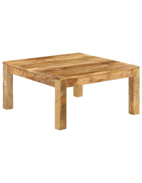 Table Basse Carrée Bohème Bois massif de Manguier Table Basse Carrée Bohème Bois massif de Manguier