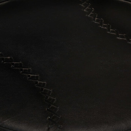 Tabourets de bar industriel en lot de 2 en cuir de chèvre véritable Noir 44 x 44 x 109 cm {attributes}