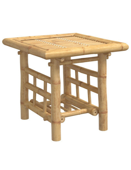 Petite Table Basse Carrée Bambou Bohème Nature Petite Table Basse Carrée Bambou Bohème Nature
