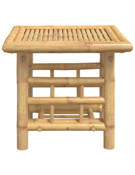 Petite Table Basse Carrée Bambou Bohème Nature Petite Table Basse Carrée Bambou Bohème Nature