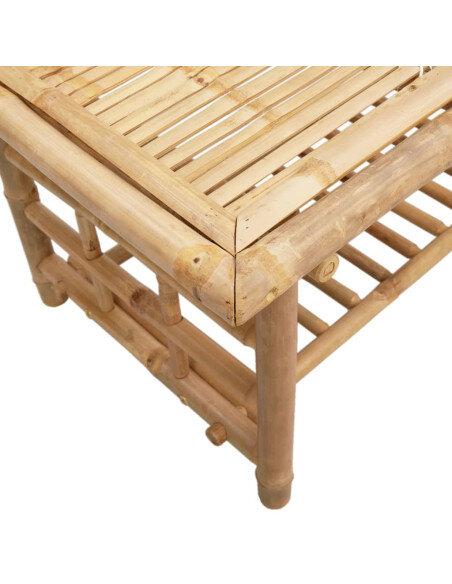 Petite Table Basse Carrée Bambou Bohème Nature Petite Table Basse Carrée Bambou Bohème Nature