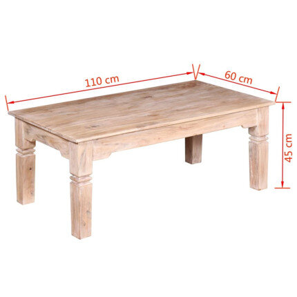 Table Basse Campagne Bois d'Acacia