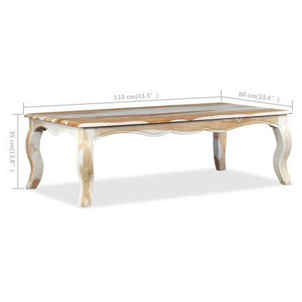 Table Basse Campagne Chic en Bois