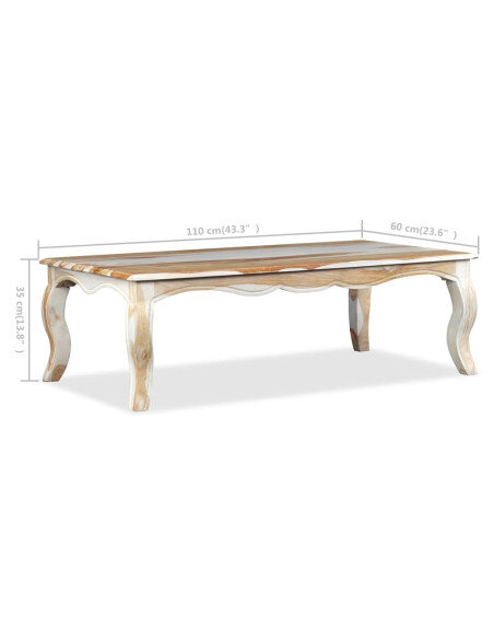 Table Basse Campagne Chic en Bois  Table Basse Campagne Chic en Bois