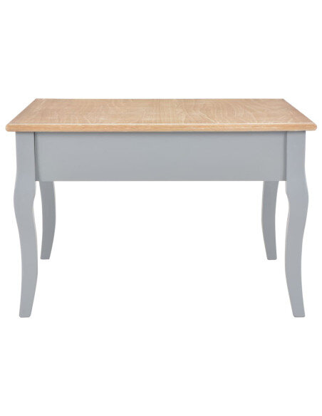 Table Basse Campagne Chic grise avec deux tiroirs Table Basse Campagne Chic grise avec deux tiroirs