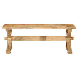 Table Basse Campagne Rustique en bois massif de Manguier 2