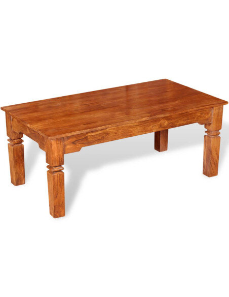 Table Basse Rectangle Bois massif style Campagne Table Basse Rectangle Bois massif style Campagne