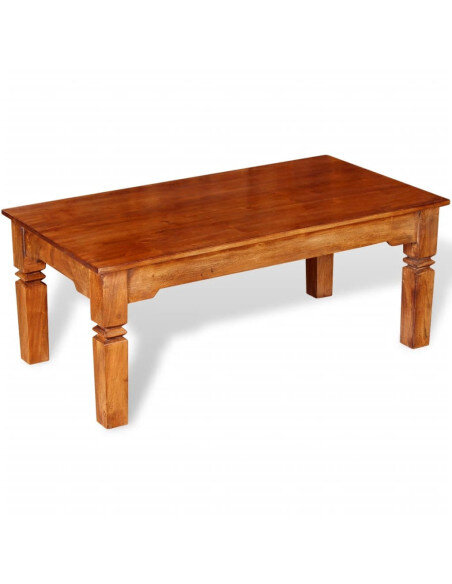 Table Basse Rectangle Bois massif style Campagne Table Basse Rectangle Bois massif style Campagne