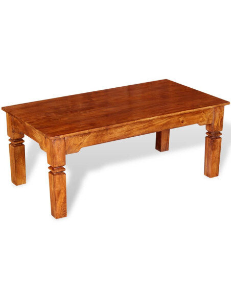 Table Basse Rectangle Bois massif style Campagne Table Basse Rectangle Bois massif style Campagne
