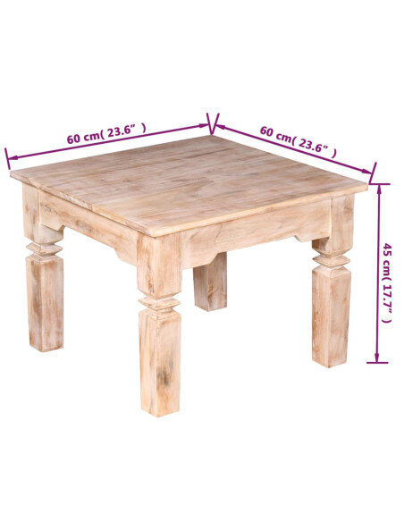 Table Basse Campagne Chic Bois Massif d'Acacia Table Basse Campagne Chic Bois Massif d'Acacia