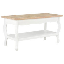Table Basse Bois & Blanche Campagne Chic