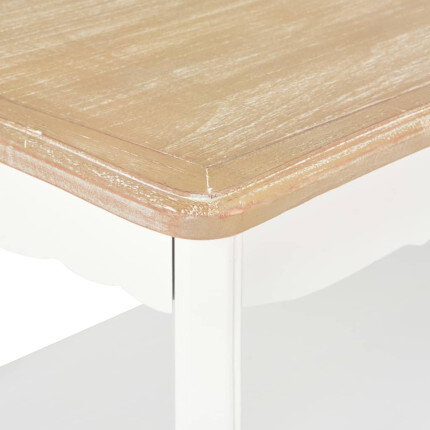 Table Basse Bois & Blanche Campagne Chic