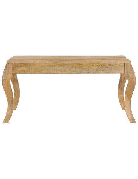 Table Basse Campagne Chic Bois massif pied design Table Basse Campagne Chic Bois massif pied design