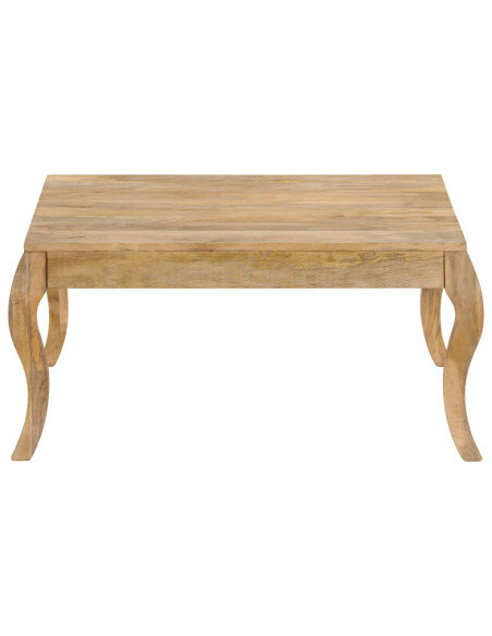 Table Basse Campagne Chic Bois massif pied design Table Basse Campagne Chic Bois massif pied design