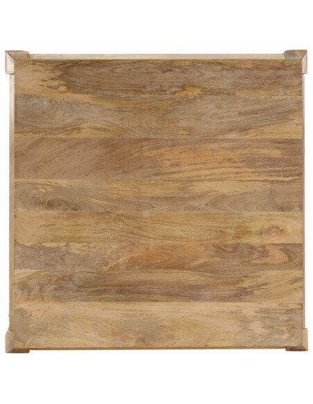 Table Basse Campagne Chic Bois massif pied design Table Basse Campagne Chic Bois massif pied design