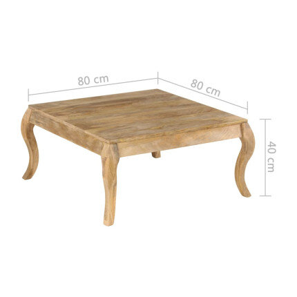 Table Basse Campagne Chic Bois massif pied design