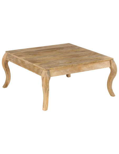 Table Basse Campagne Chic Bois massif pied design Table Basse Campagne Chic Bois massif pied design