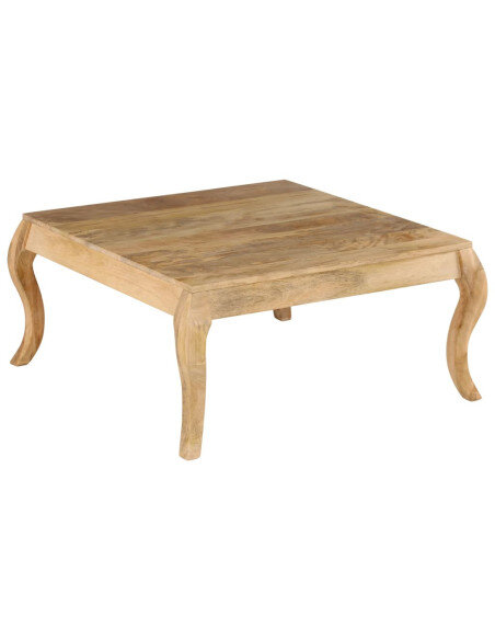 Table Basse Campagne Chic Bois massif pied design Table Basse Campagne Chic Bois massif pied design