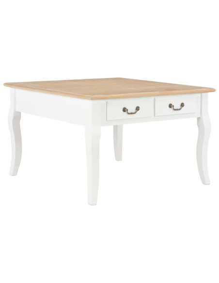 Table Basse Campagne Chic Blanche Bois avec Tiroir Table Basse Campagne Chic Blanche Bois avec Tiroir