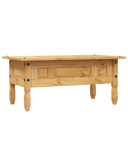 Table Basse Campagne Rustique Bois avec Tiroir