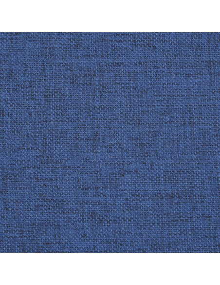 Chaise de bar campagne / chic en lot de 2 en bois massif d'hévéa et tissu Bleu  {attributes}