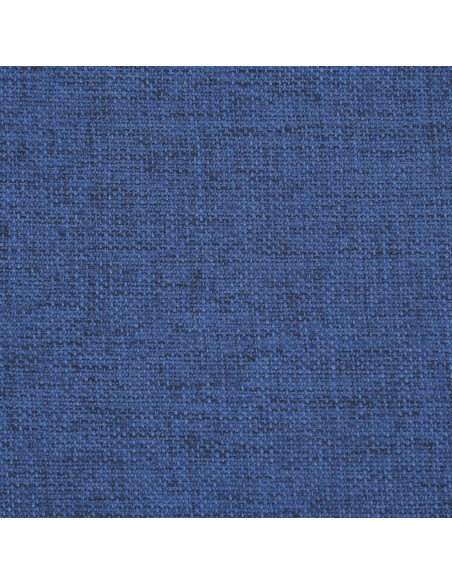 Chaise de bar campagne / chic en lot de 2 en bois massif d'hévéa et tissu Bleu  {attributes}