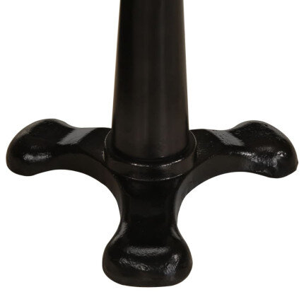 Tabourets de bar Industriel / Rétro - Vintage en lot de 2 en cuir véritable et fonte Brun {attributes}