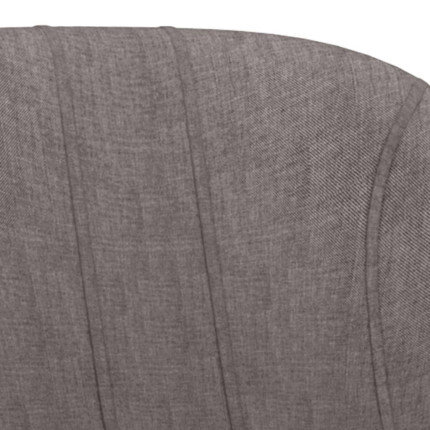 Tabourets de bar en lot de 2 en tissu Gris  